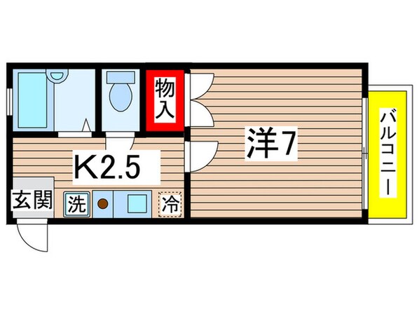 ハイツ恵の物件間取画像